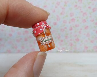 Pickled onions in a jar  for dollhouse. 1:12 scale