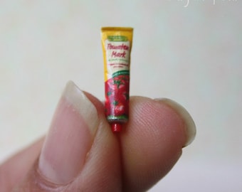 Tomato paste  for dollhouse scale. 1:12 scale