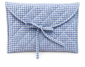 Custom Fabric & Embroidery Quilted Laptop Sleeve