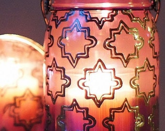 Moroccan Lantern Centerpiece Moroccan Decor Bohemian Sofa Table Votive Candle Holder Tealight Holder Hanging Lantern Garden Patio Decor