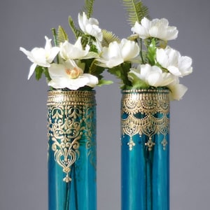 Marokkaanse Decor, Boho Bud Vaas Set
