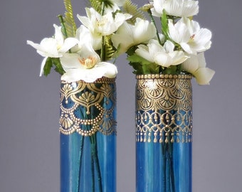 Henna Bud Vase Set, Moroccan Decor