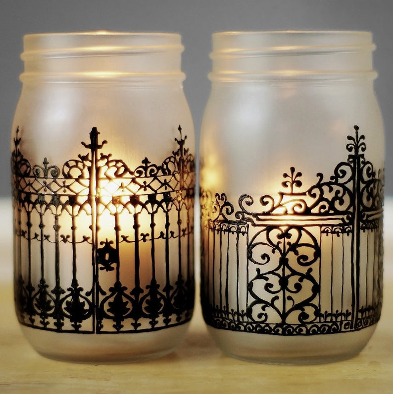 Charlston Iron Gates Mason Jars image 4