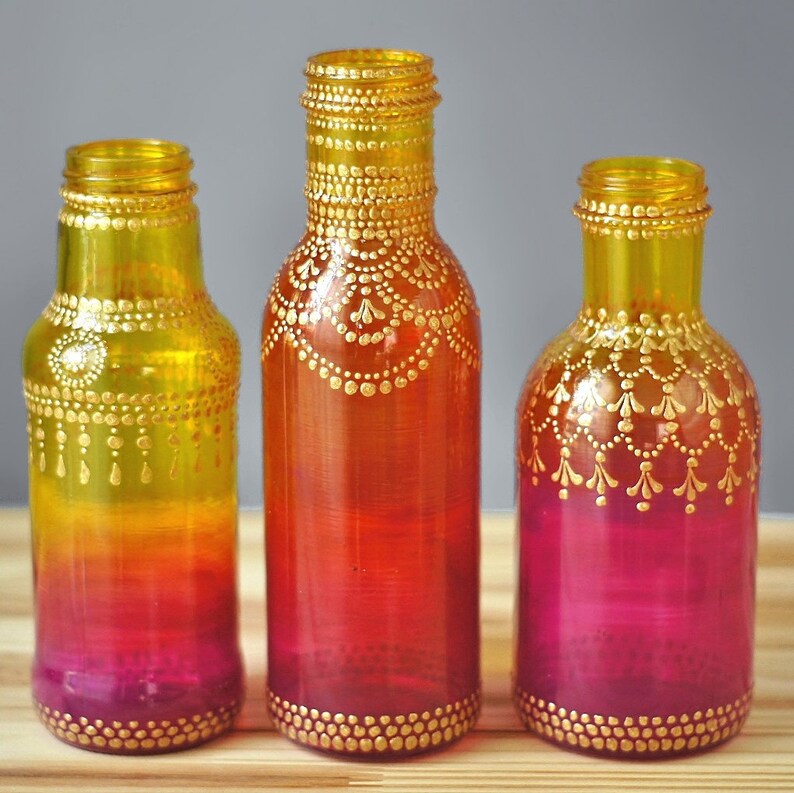 Best Friend Gift Engagement Party Decorations Bohemian Glass Etsy