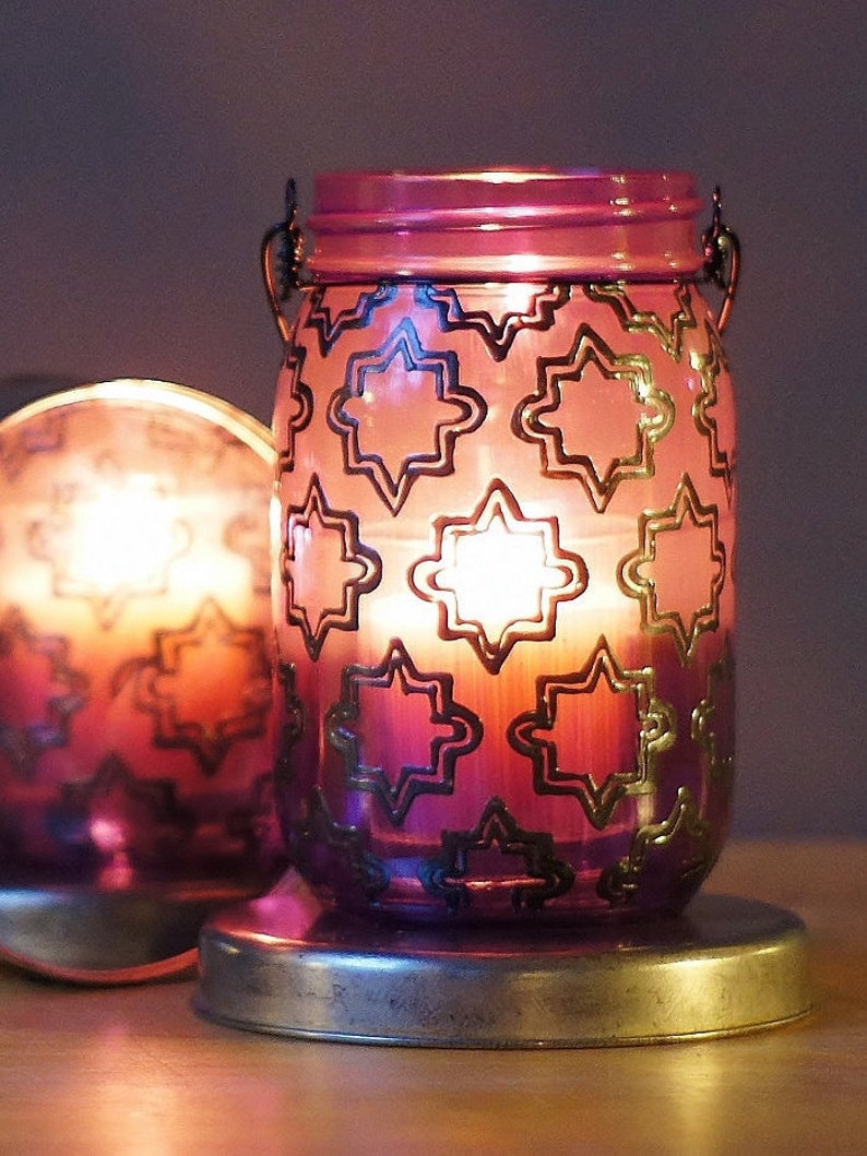 Moroccan Lantern Centerpiece Moroccan Decor Bohemian Sofa Table Votive Candle Holder Tealight Holder Hanging Lantern Garden Patio Decor image 1