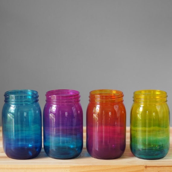 Ombre Paint Kitchen Canisters