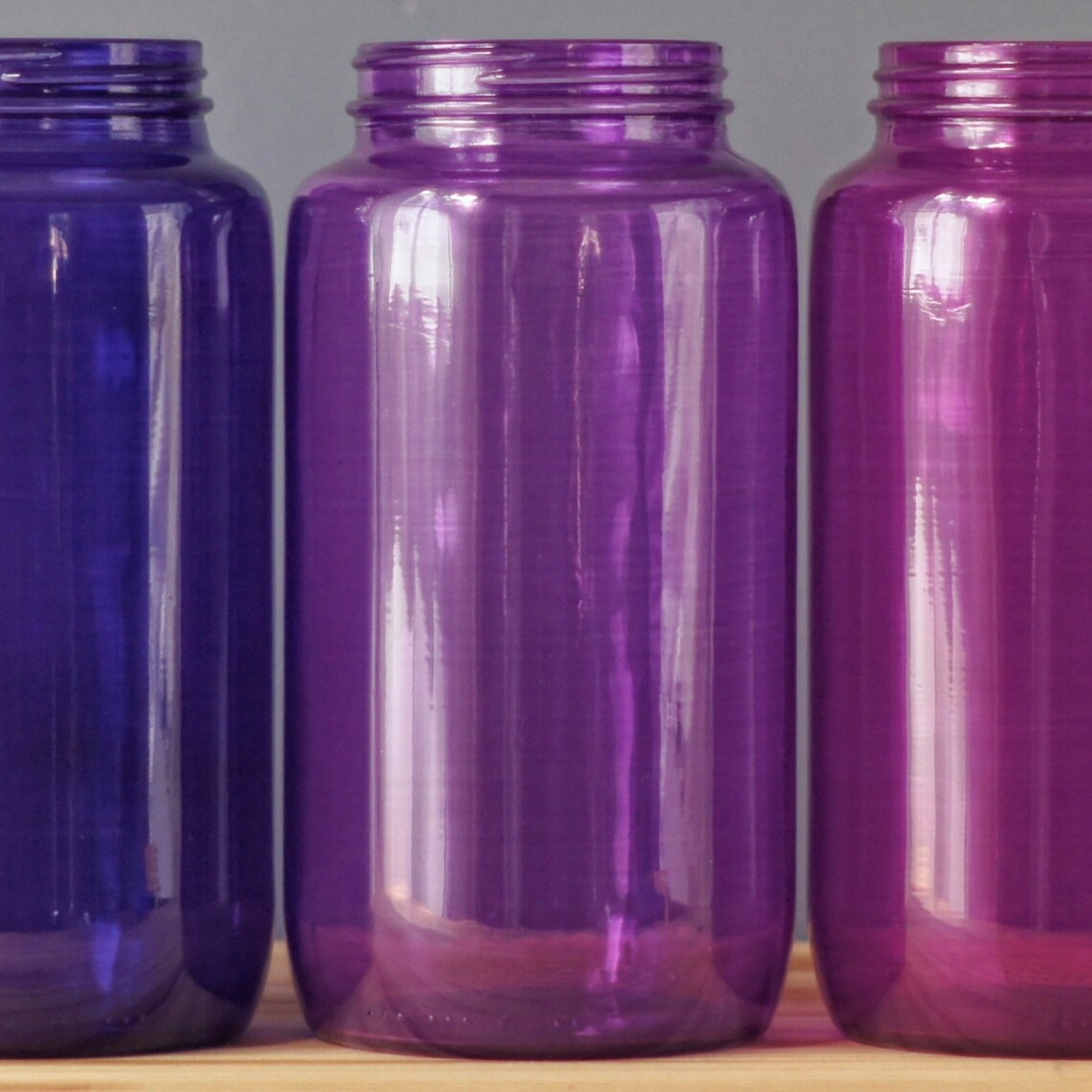 Bathroom Storage Apothecary Jars Tinted Glass Storage Jars Etsy