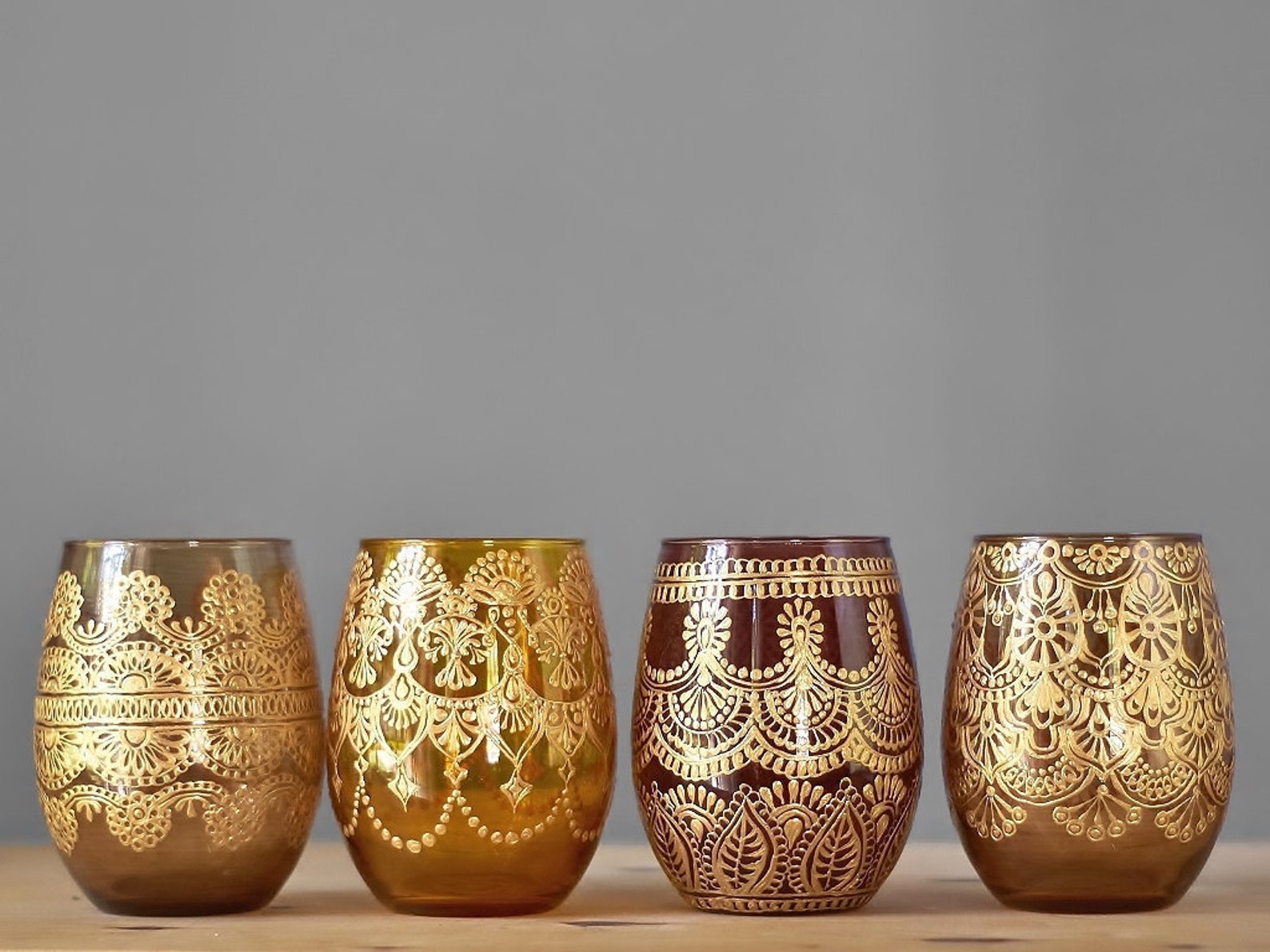 Shabby Chic Decor Bedside Table Tealight Holder Votive Candle Etsy