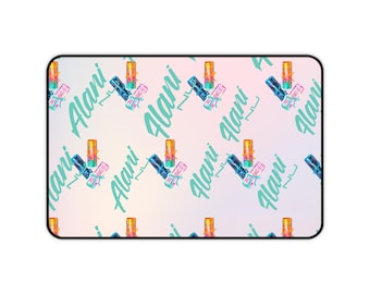 Alfombrilla de escritorio para bebidas energéticas