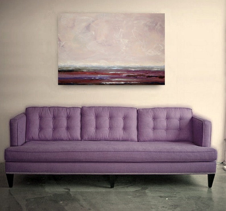 Art Painting Original Acrylic Abstract Paintings by Ora Birenbaum Titled: Changing Mood 24x36x1.5 image 4