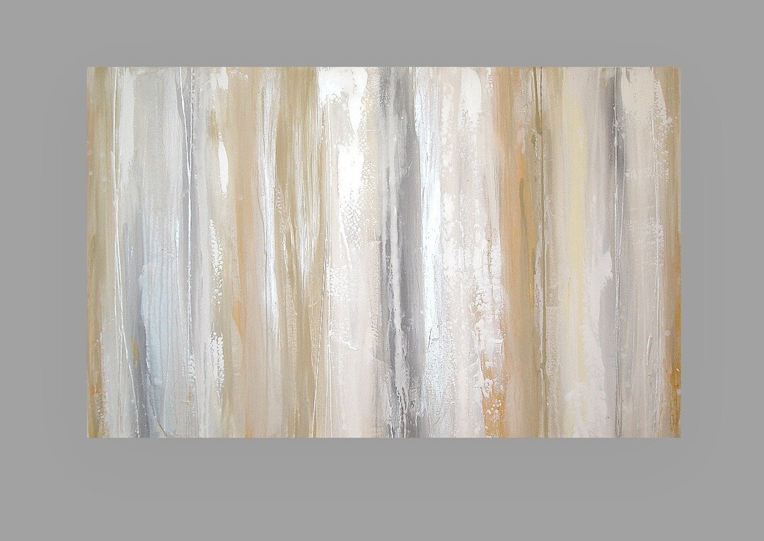 Original Art Abstract Painting Shabby Chic Acrylic Abstract Painting on ...