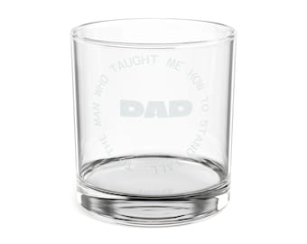 Engraved Whiskey Glass for Dad