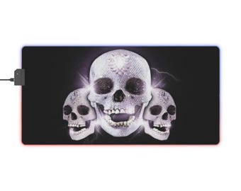 Streamer Skulls LED-spelmusmatta