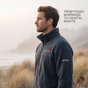 Sutro Broderad Fleecejacka | Fog & Foundry