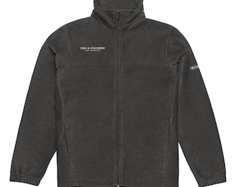 Giacca in pile Columbia con zip — Antracite / Nebbia e fonderia