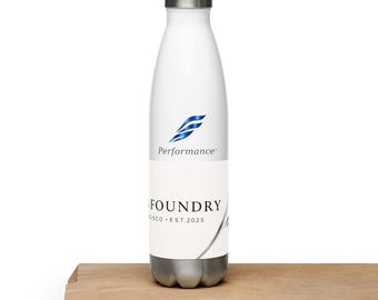 Twin Peaks Water Bottle: Rugged Skyline Design, 17oz Steel