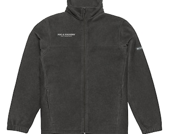 Giacca in pile Columbia con zip — Antracite / Nebbia e fonderia