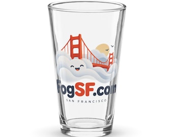 Fogsf.Com Shaker Pint Glass San Francisco