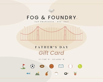 Buono regalo per la festa del papà / Fog & Foundry / Idee regalo per la festa del papà