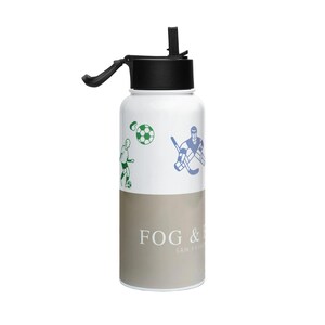 Marina Khaki Pickleball Water Bottle — 32 oz | Fog & Foundry