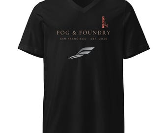 T-shirt con scollo a V di San Francisco — Idee regalo per la festa del papà / Fog & Foundry