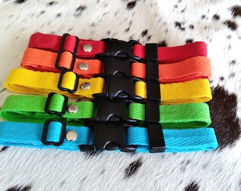 Puppy Collars, Whelping collars, Cotton ID Whelping collars, soft and colorful ID collars.