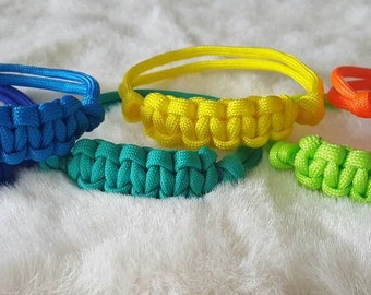 Adjustable Paracord Puppy ID Collar, Braided Whelping Collars