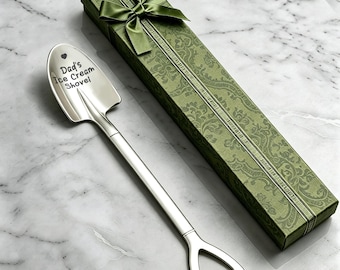 Custom Dad's Ice Cream Spoon, Funny Unique Ice Cream Shovel, Engraved Shovel Spoon,Gift for Dad, father's Day Gift, Gift for him her