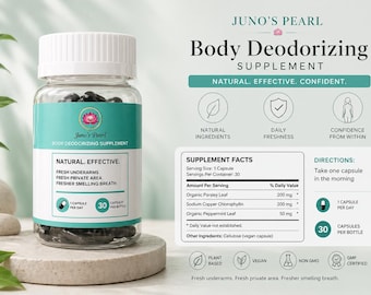 Suplemento desodorizante corporal Juno's Pearl