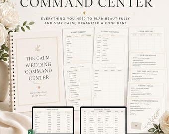 All-in-One Wedding Tracker Organizer, Excel Wedding Planner, Free Bonus PDF.(Digital Download)