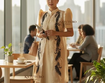 Isla Long Bolero Embroided | Modern Beautiful Filipiniana Set