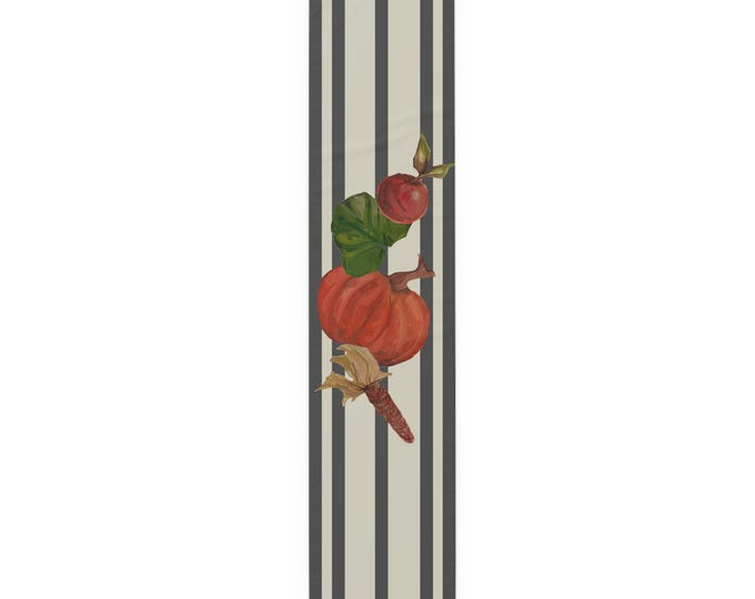 Chic Farmhouse Table Runner - Fall Decor, Dining Table Accessories, Pumpkin Decor, Autumn Table Setting, Seasonal Home Decor