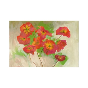 Floral Postcard Set: Vibrant Artistic Greeting Cards, Nature Lover Stationery