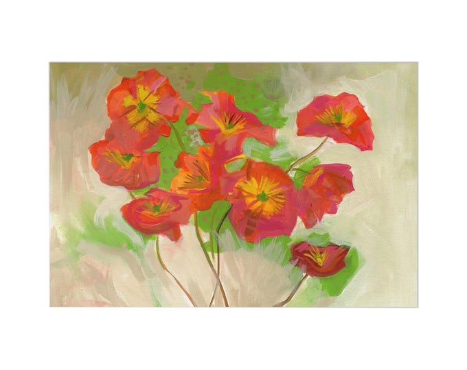 Vibrant Floral Postcards Set | 7 Artistic Greeting Cards for All Occasions, Nature Lover Gifts, Home Decor, Stationery, Art Prints