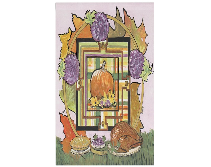 Harvest House Banner, Fall Decor, Autumn Wall Hanging, Thanksgiving Decoration, Seasonal Home Accent