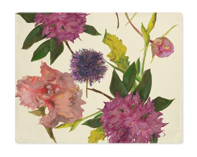 Floral Elegance Placemat | Botanical Decor for Dining, Table Setting, Home Decor, Gift Idea, Eco-Friendly Tableware