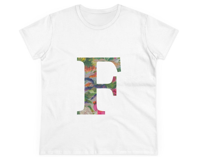 Tee, Personalized Floral Monogram Shirt, Custom Name Tee, Family Reunion Gift, Last Name Shirt, Cotton T-Shirt