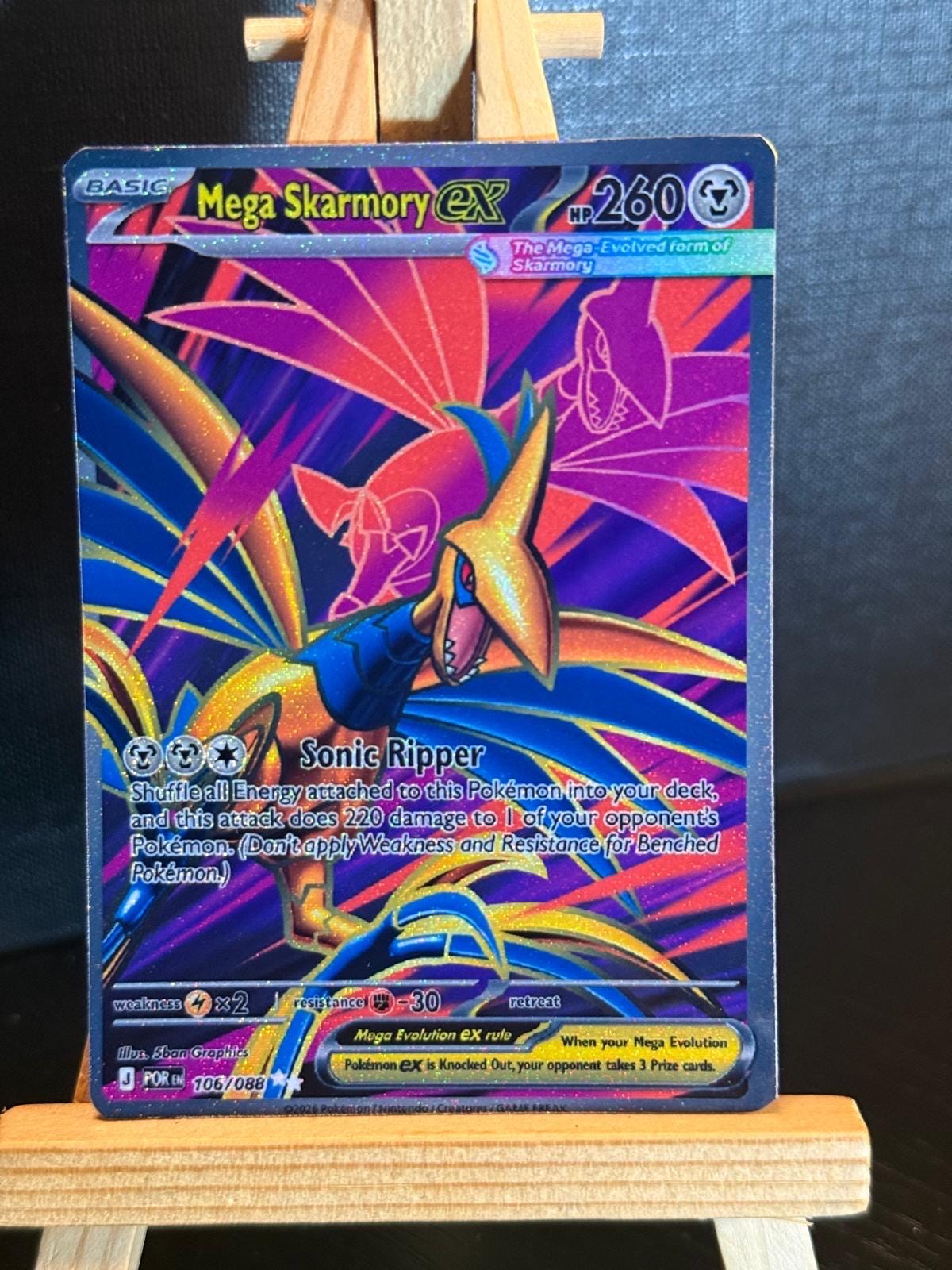 Mega Skarmory Pokemon Card Handmade Perfect Order - Etsy