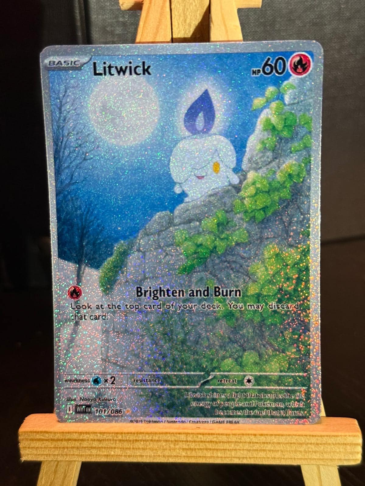 pokemon litwick card (sv11B 100) - Pokmon (76671) Card Number / Rarity Pokemon 2016 XY Break CP#4