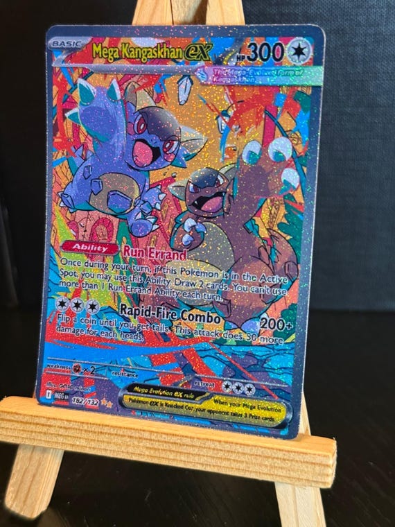 pokemon mega kangaskhan card Pokmon TCG: ex Box : Toys & Games Large Size Pokemon Card -