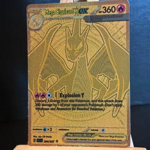Charizard gold card - Etsy 日本