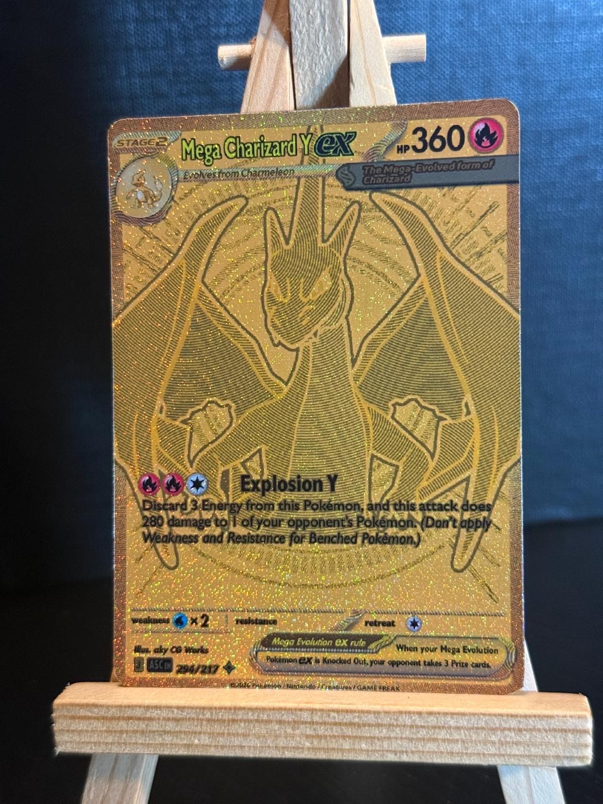 Charizard gold card - Etsy 日本