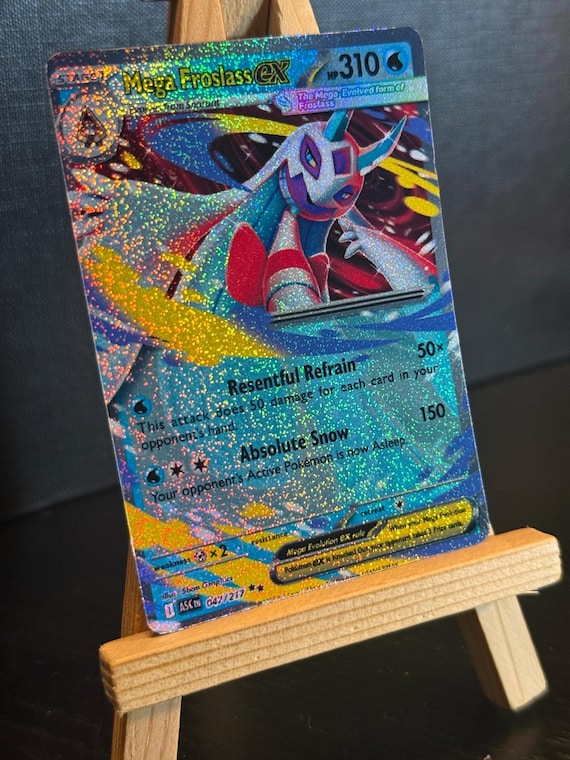 Mega Froslass Ex Pokemon Card Handmade Ascended Heroes - Etsy