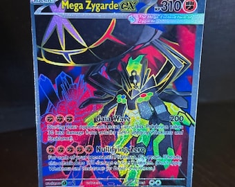 Mega Zygarde EX Pokémon-Karte, handgefertigt, perfekter Zustand
