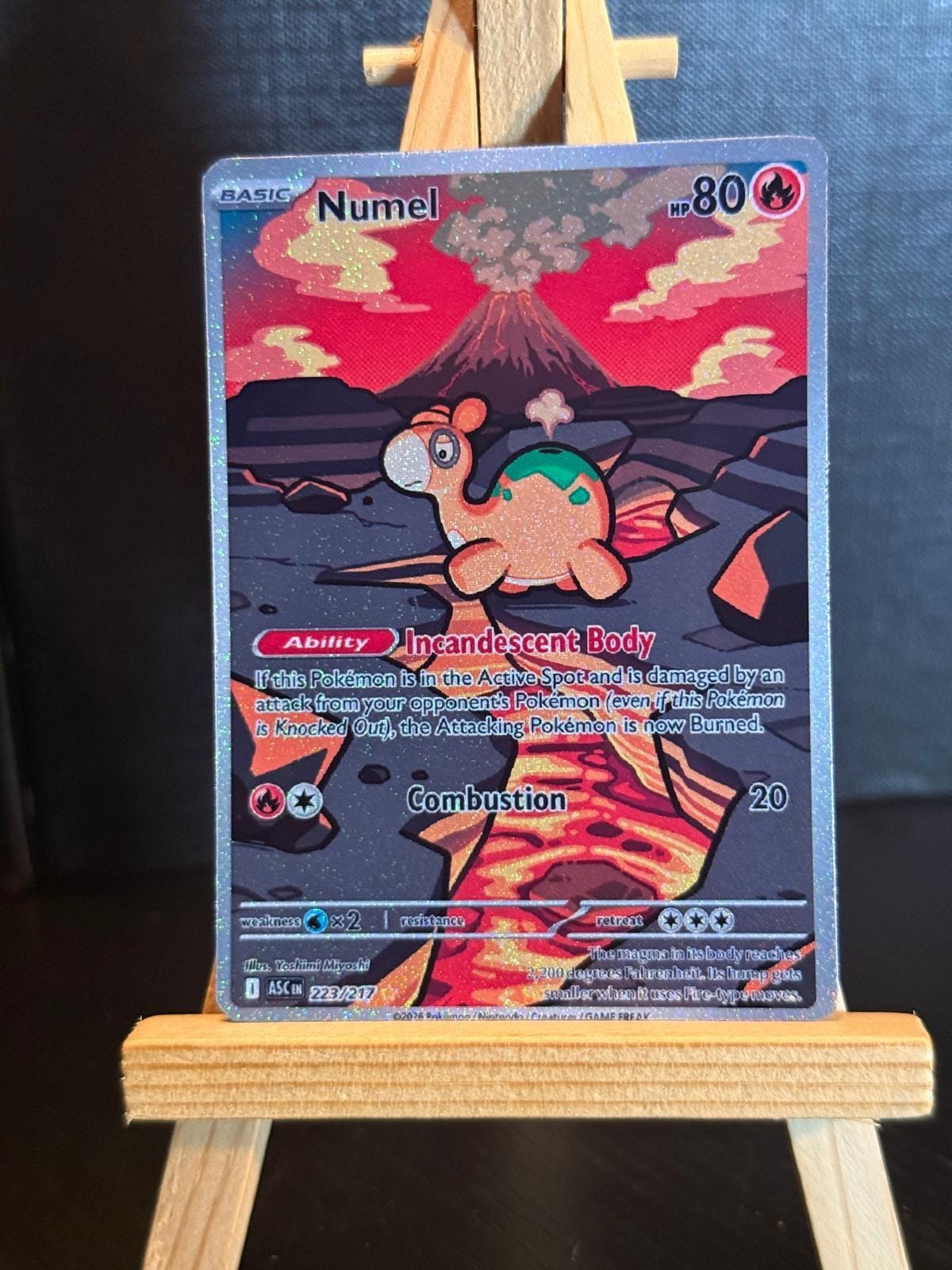 pokemon card numel (57/106) (Stamped) [EX: Emerald] If heads Numel  Japan Pop Mart
