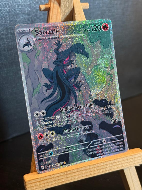 pokemon salazzle card M3] ex 094/080SR Weakness Psychic 2 Resistance None None Retreat Cost Salazzle - Ultra Prism -