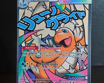 Mega-Dragonite-EX-Pokémon-Karte, handgefertigt, Aufgestiegene Helden