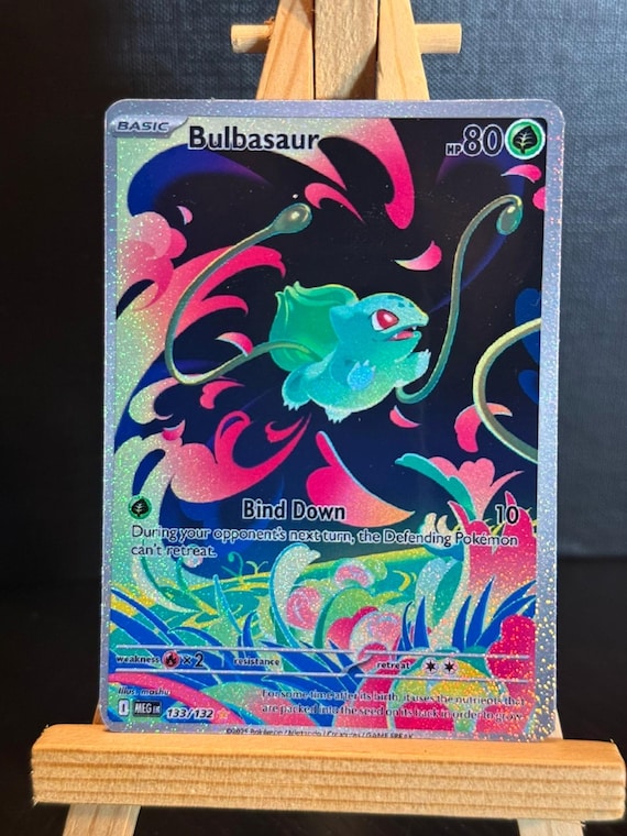holographic bulbasaur card Pokmon 151 - Master Ball Reverse Holo | Pokmon Black Star Promos Type Bulbasaur - 001/132 - Common