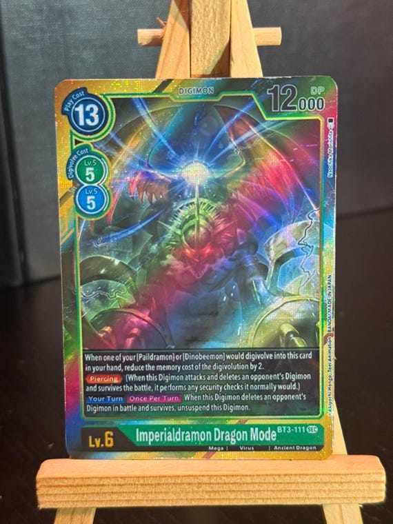 imperialdramon digimon card BT3-111 | Trading packs for hobby shops 3 Digivolve Cost Level Imperialdramon: Dragon Mode ACE -