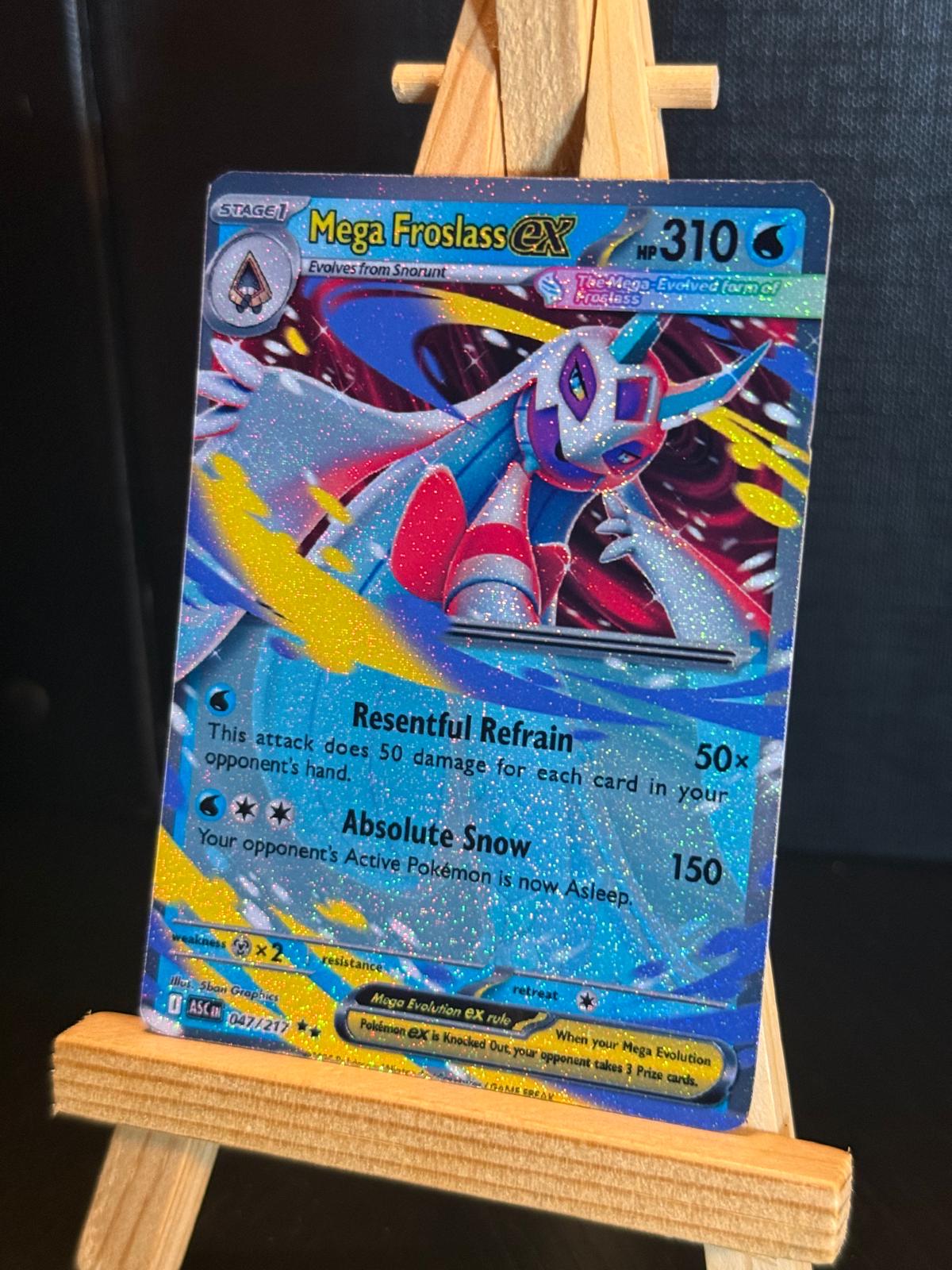 Mega Froslass Ex Pokemon Card Handmade Ascended Heroes - Etsy